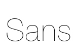 Sans Font Image