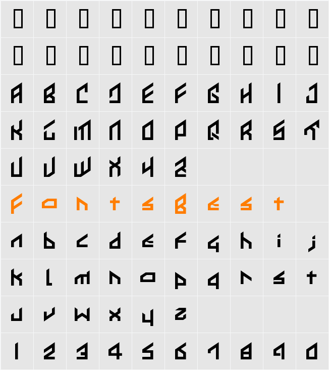 IKKOUE Character Map
