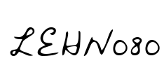 LEHN080 Font Image