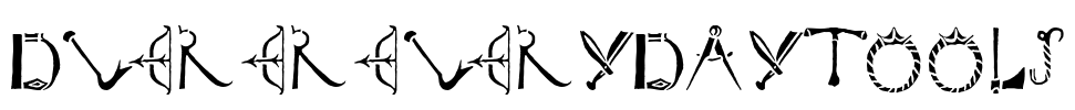 DuererEverydayTools Font Image