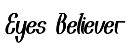 Eyes Believer Font Image