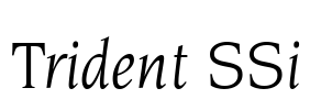 Trident SSi Font Image
