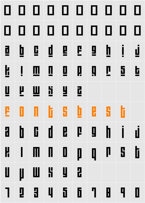 Blackout3 plus1 Character Map