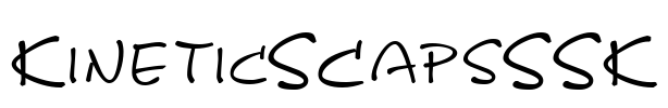 KineticSCapsSSK Font Image