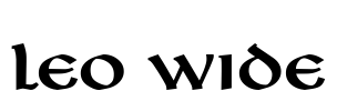 Leo Wide Font Image
