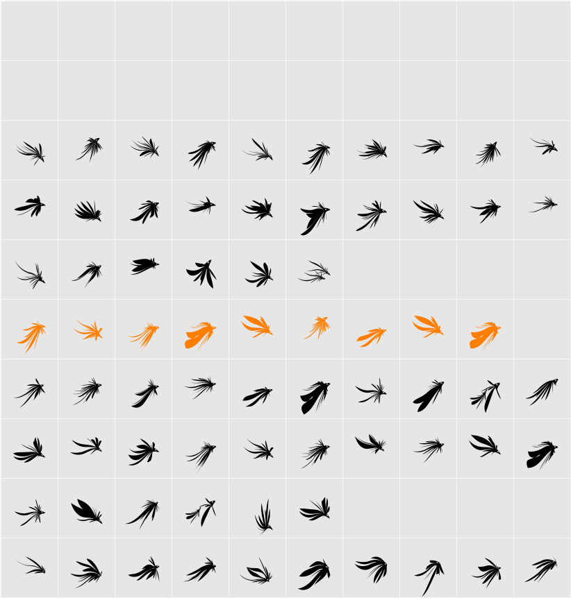 PescesBizarriFS Character Map