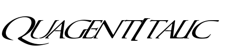 QuagentItalic Font Image