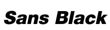 Sans Black Font Image