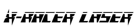 X-Racer Laser Font Image