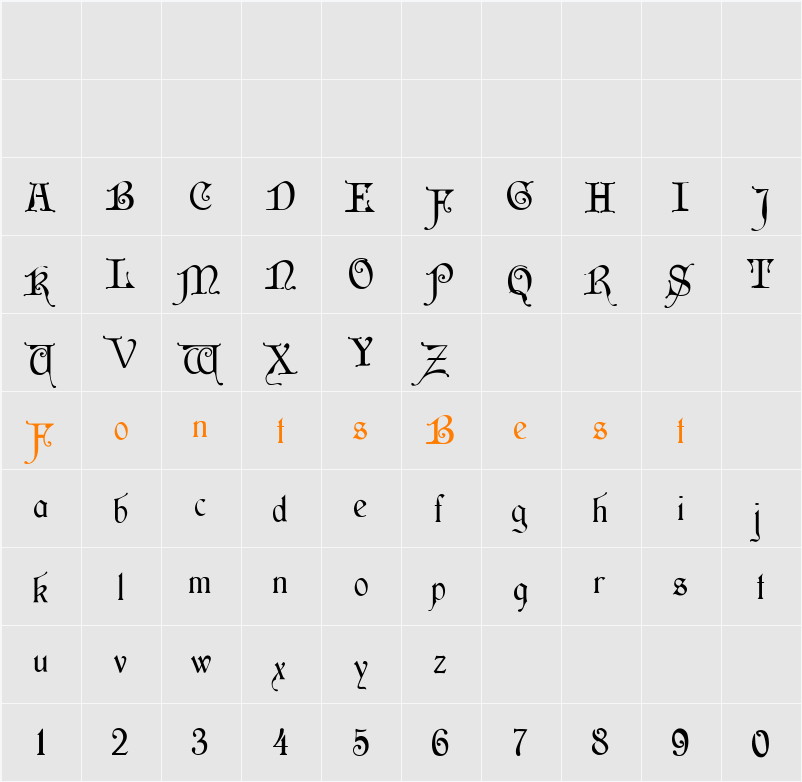 WishMF Character Map