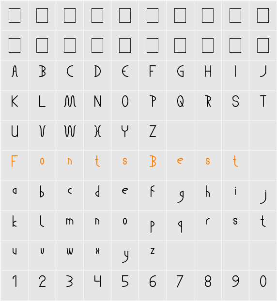 THE LUCKY MAN Character Map