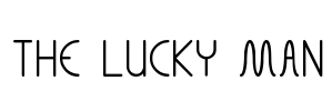 THE LUCKY MAN Font Image