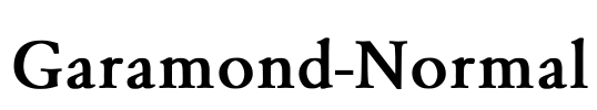 Garamond-Normal