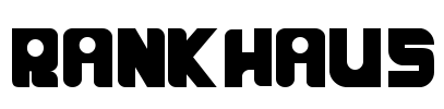 RANKHAUS Font Image