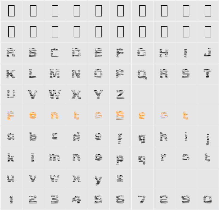 LK Bois  Character Map