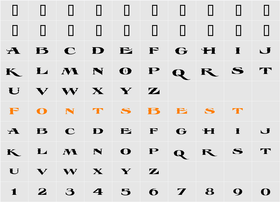 LHF Esoteric 3 SPURS Character Map