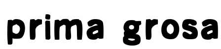 prima grosa Font Image