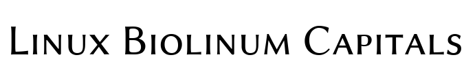 Linux Biolinum Capitals Font Image