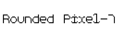 Rounded Pixel-7 Font Image