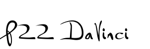 P22 DaVinci Font Image