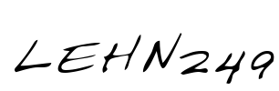 LEHN249 Font Image