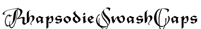 RhapsodieSwashCaps Font Image