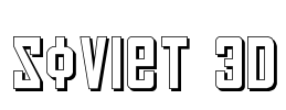 Soviet 3D Font Image