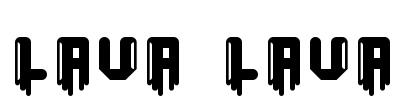 lava lava Font Image