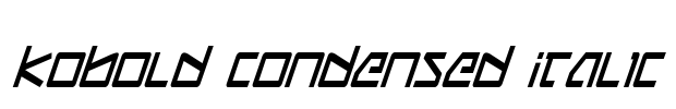 Kobold Condensed Italic Font Image