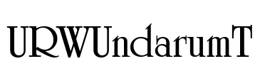 URWUndarumT Font Image