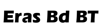 Eras Bd BT Font Image