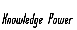 Knowledge Power Font Image