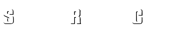 Simple Relief Caps Font Image