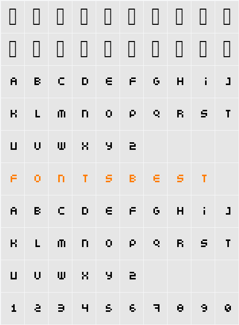 somepx Character Map