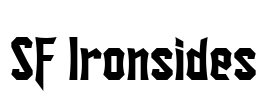 SF Ironsides Font Image