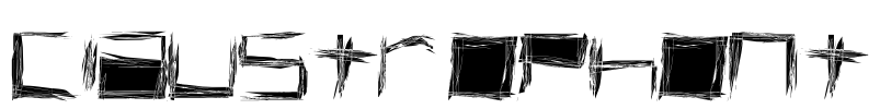 Claustrophont Font Image