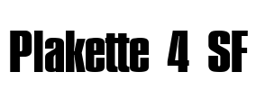 Plakette 4 SF