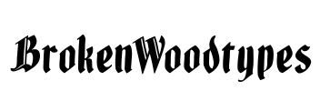 BrokenWoodtypes Font Image