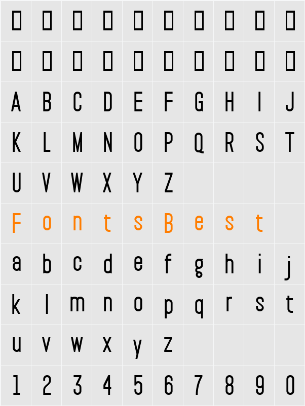 Pakt Character Map