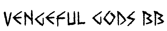 Vengeful Gods BB Font Image