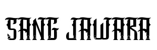 SANG JAWARA Font Image