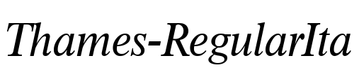 Thames-RegularIta Font Image