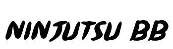 Ninjutsu BB Font Image