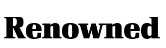 Renowned Font Image