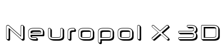 Neuropol X 3D Font Image