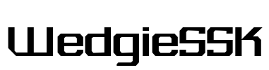 WedgieSSK Font Image