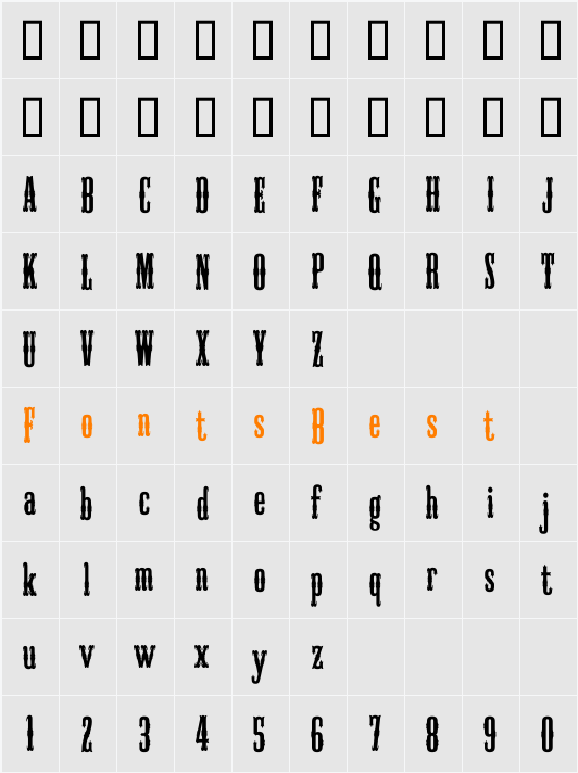 High Country Character Map