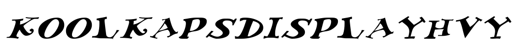 KoolKapsDisplayHvy Font Image
