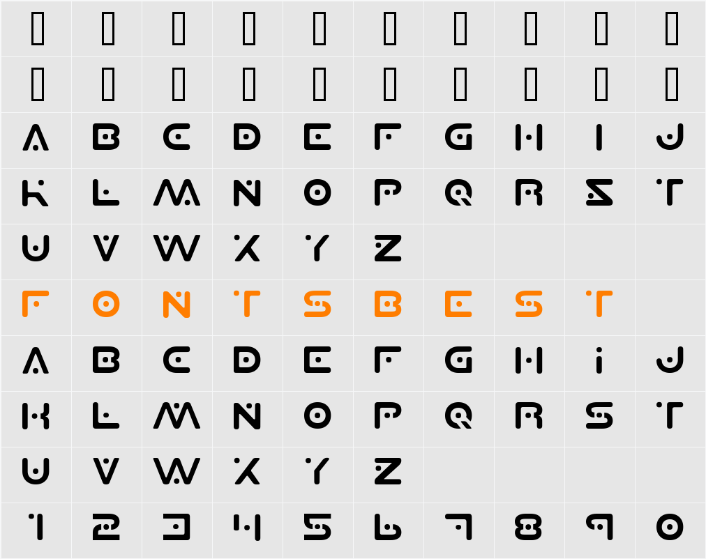 PCLifePlanetS Character Map