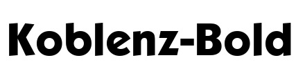 Koblenz-Bold Font Image
